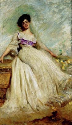 Ritratto di Ellade Crespi Colombo di Cesare Tallone, 1905-1906