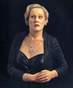 Paolo Schmidlin, Frau Magda, 2003 - Terracotta policroma, h 66 cm