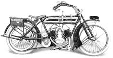 Motocicletta Frera HP. 2 1/2 modello D