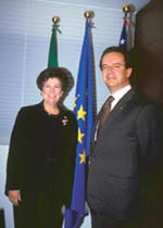 Il Vice governatore della Florida Toni Jennings con il Vice presidente dell'Unione Industriali Luigi Prevosti